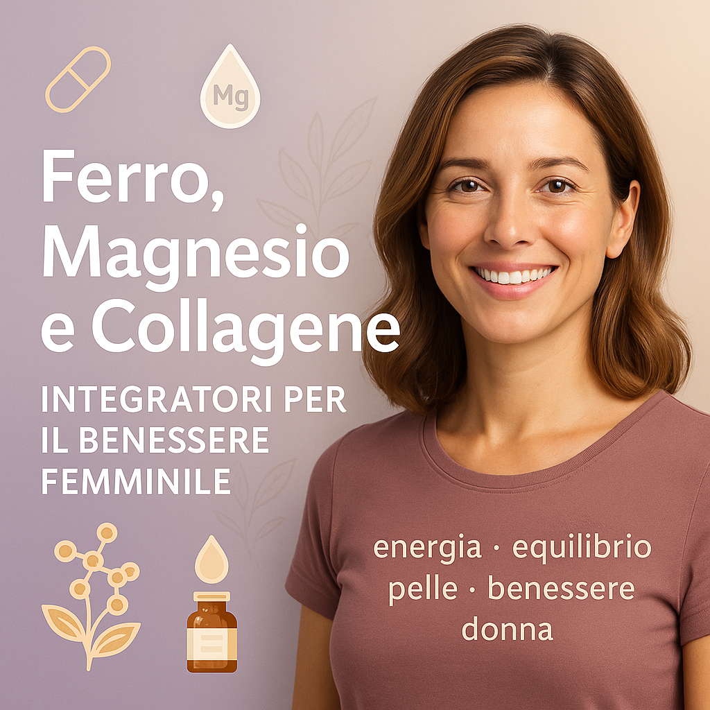 Ferro, magnesio e collagene: integratori chiave per le donne
